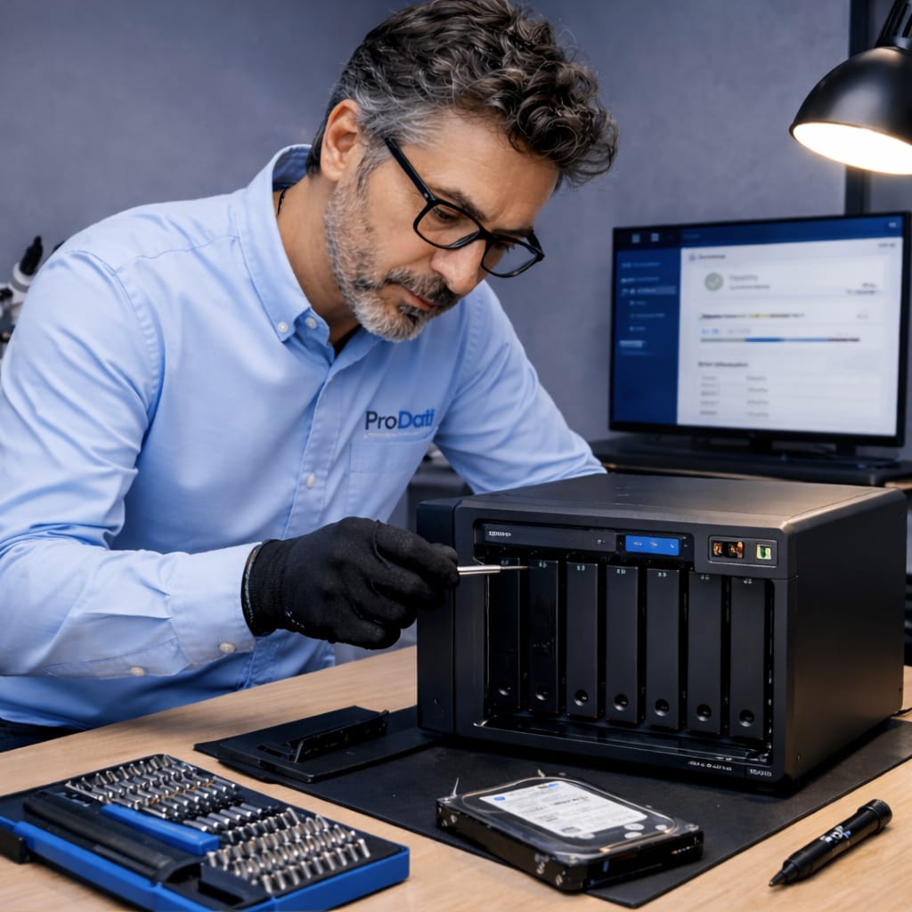 NAS QNAP in errore RAID 1