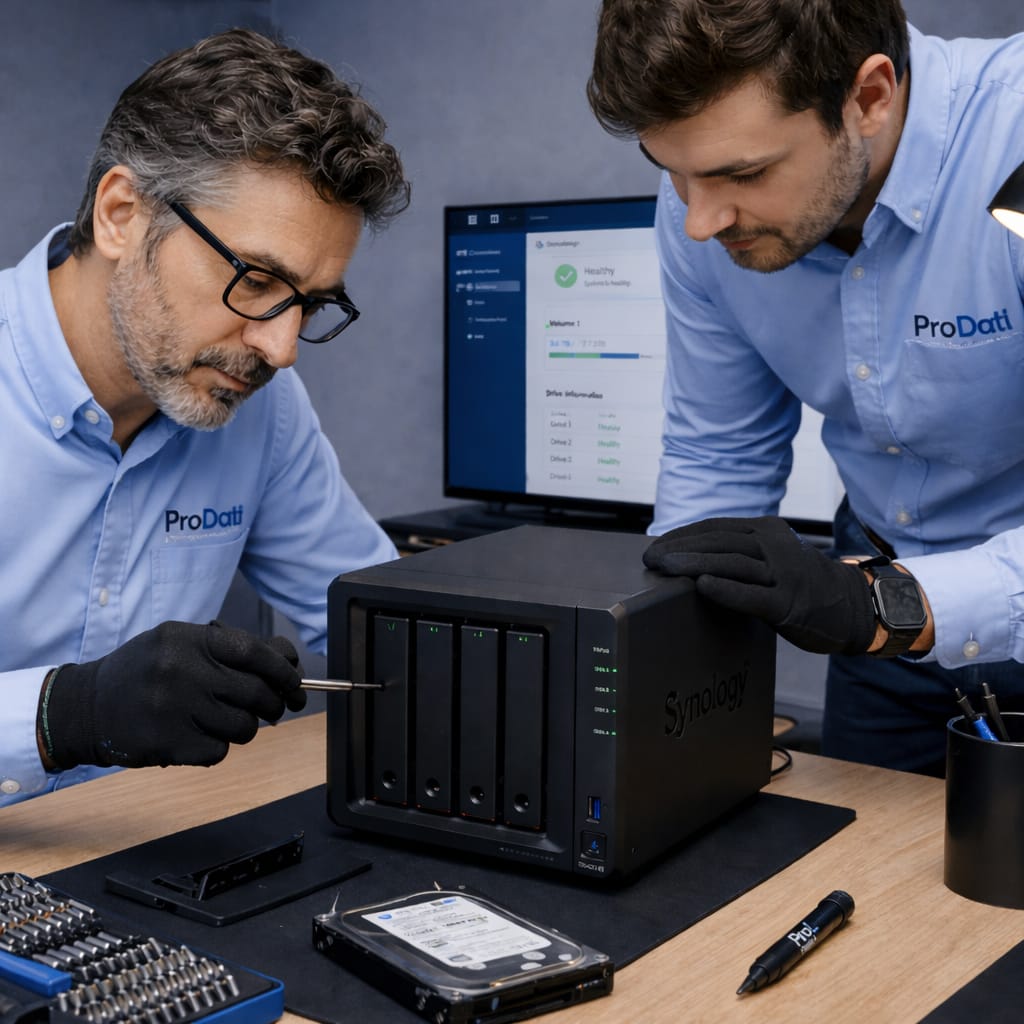 NAS Synology guasto? Recupero dati RAID Milano